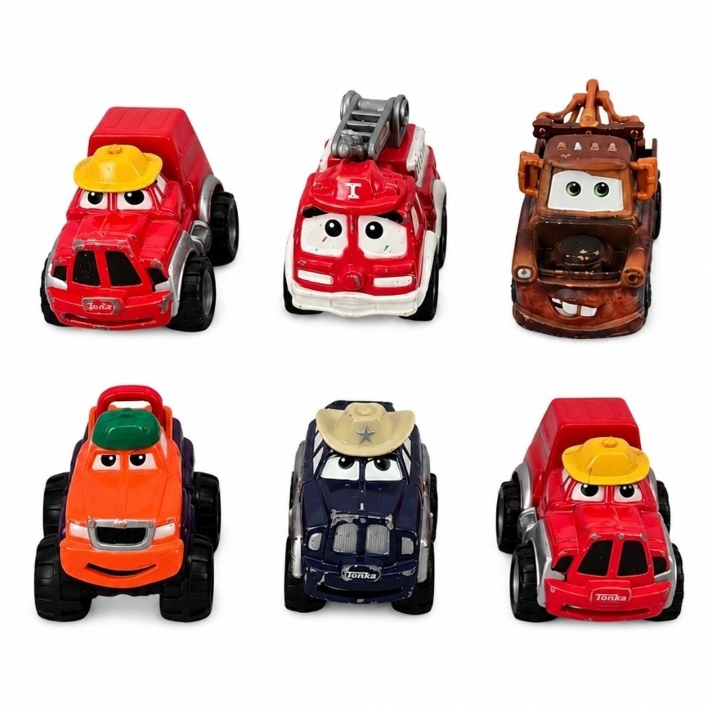 Vintage Lot Mix of Tonka Maisto Disney Toy Vehicles Chuck & Friends and Mater